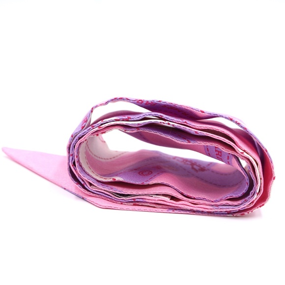 Pink Twilly Logo Ribbon Silk Scarf/Wrap - Picture 10 of 11